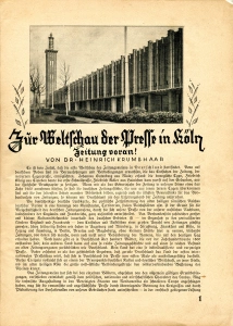 Rheinhallen und Messeturm Köln
