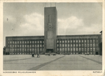 Postkarte Rathaus Rüstringen