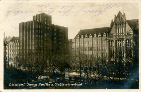 Postkarte Stummhaus Düsseldorf